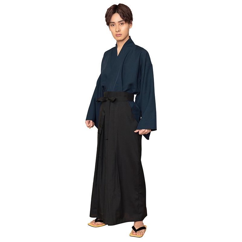 Men's Samurai Costume in Navy and Black