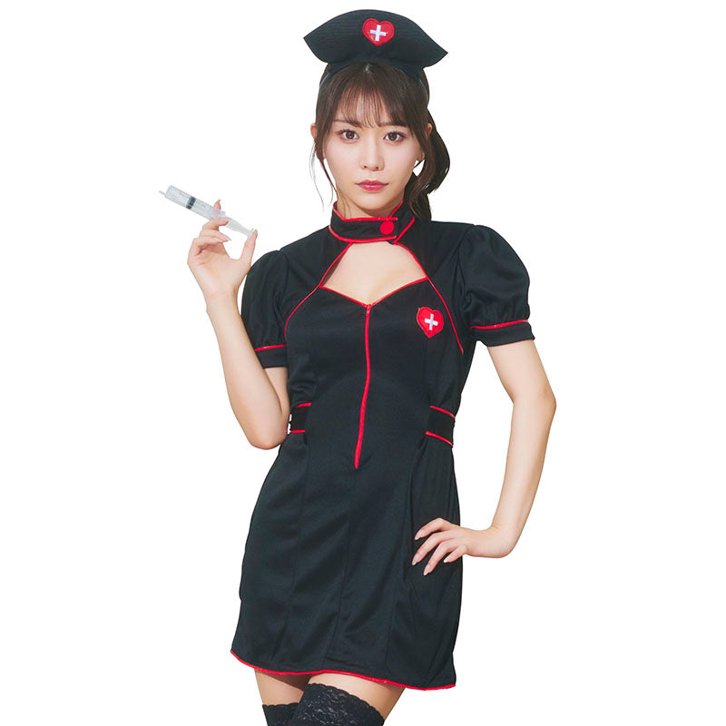 GLOWHOLIC Zip-Up Nurse Black NP