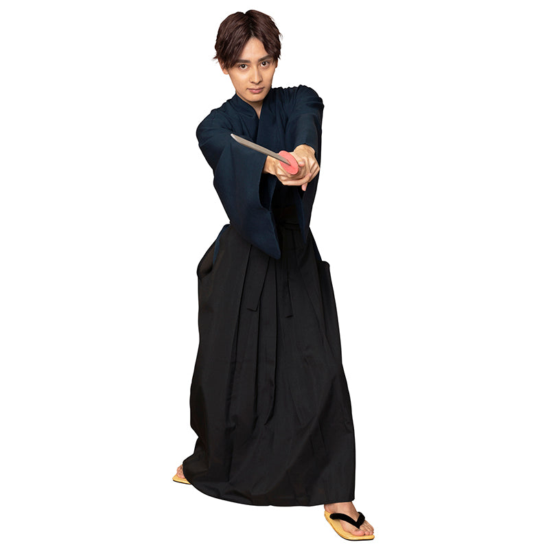 Men's Samurai Costume in Navy and Black