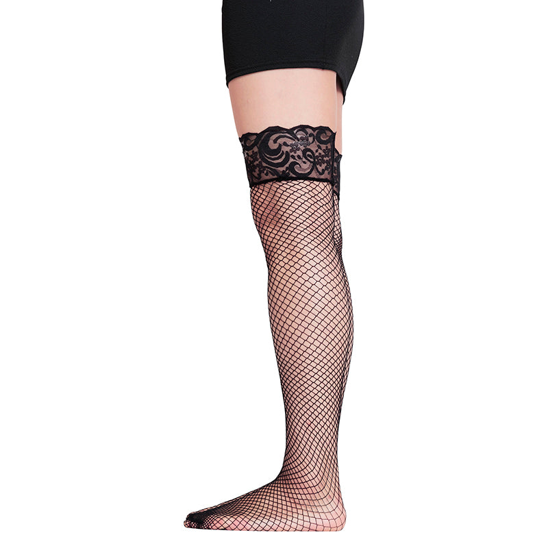 My Luxury Fishnet Black Over-the-Knee Socks