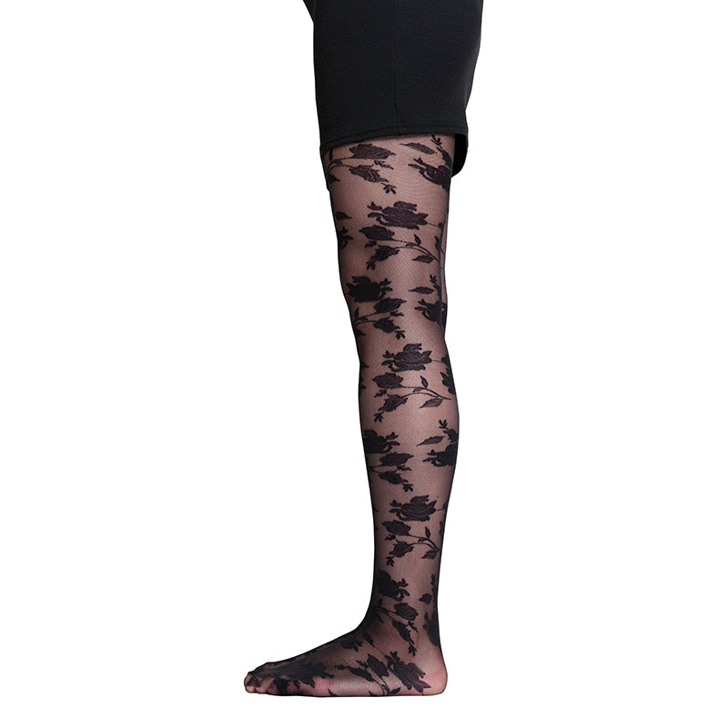 My Luxury Bloom Black Stockings