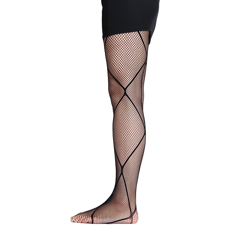 My Luxury Cross Line Black Stockings